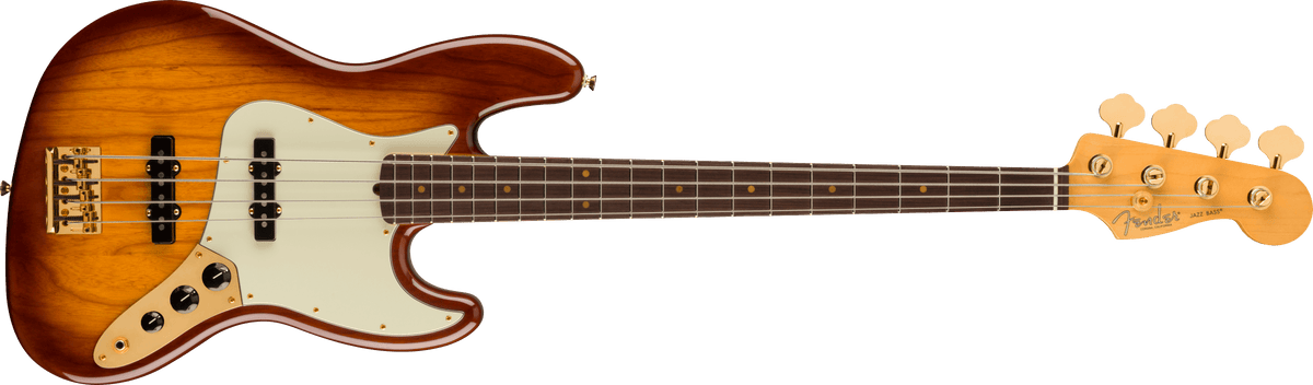 Fender 75th Anniversary Commemorative Jazz Bass RW 2 Color Bourbon Burst