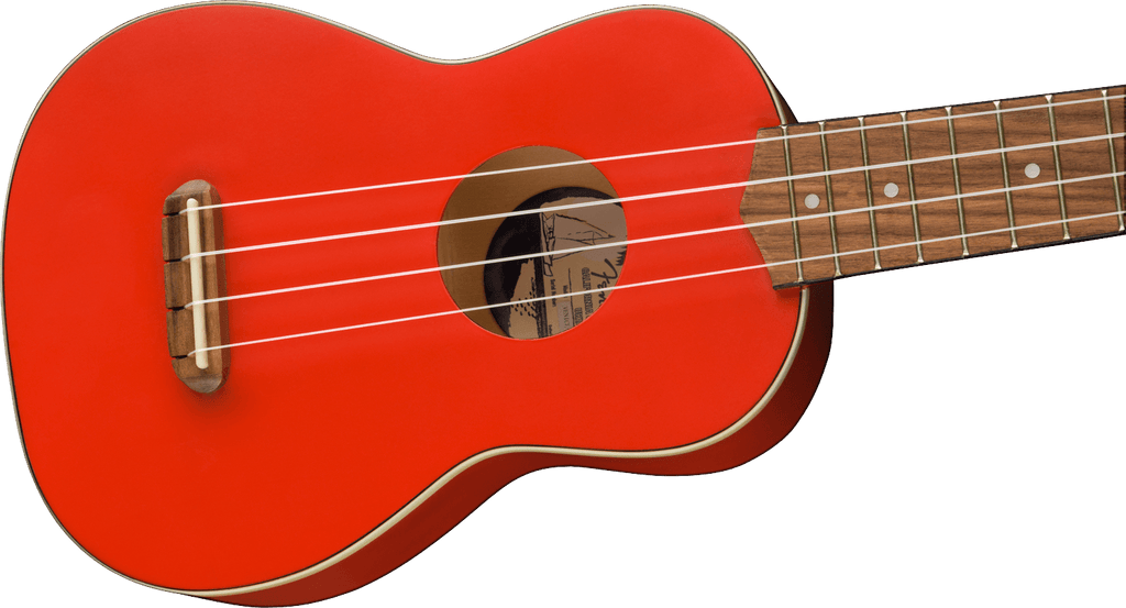 Fender Venice Soprano Ukulele FSR WN Fiesta Red