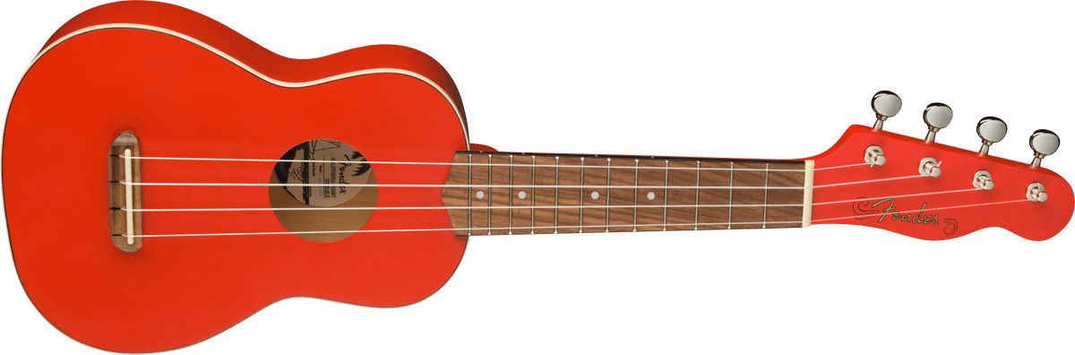 Fender Venice Soprano Ukulele FSR WN Fiesta Red