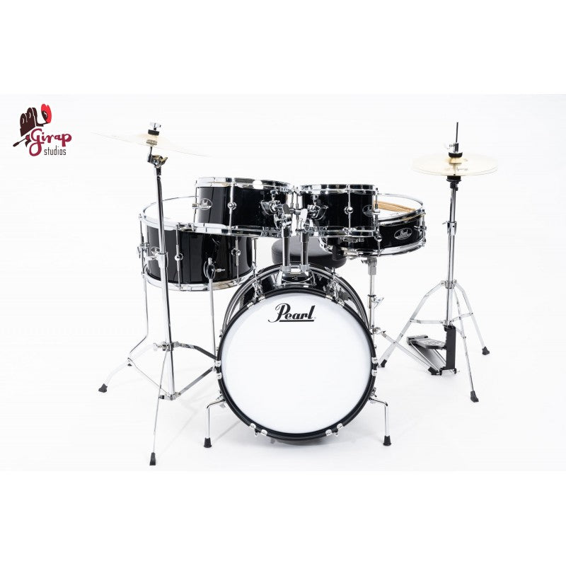 Pearl Roadshow Junior C31 Jet Black con hardware e piatti