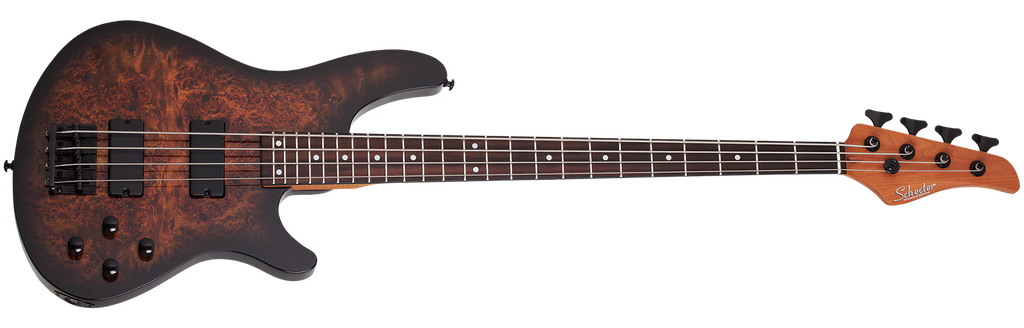 Schecter C4 Standard Tobacco Burl
