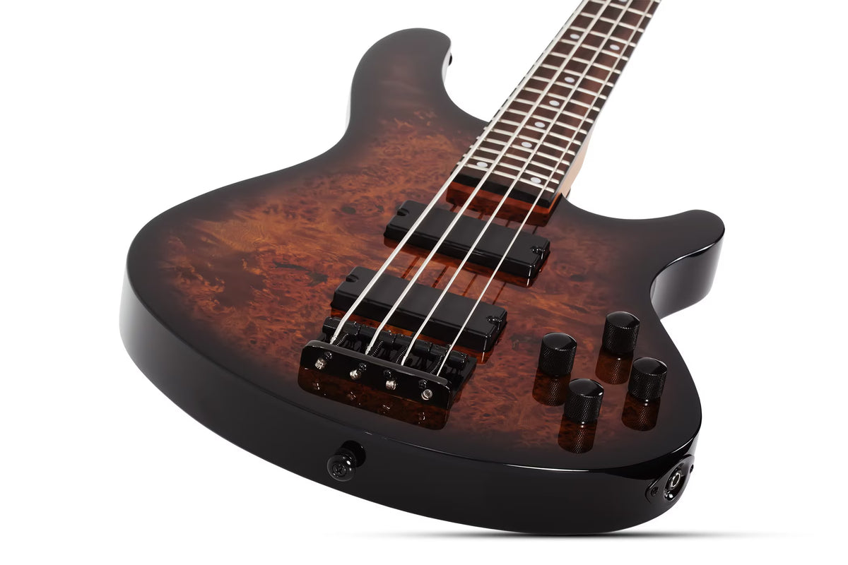 Schecter C4 Standard Tobacco Burl
