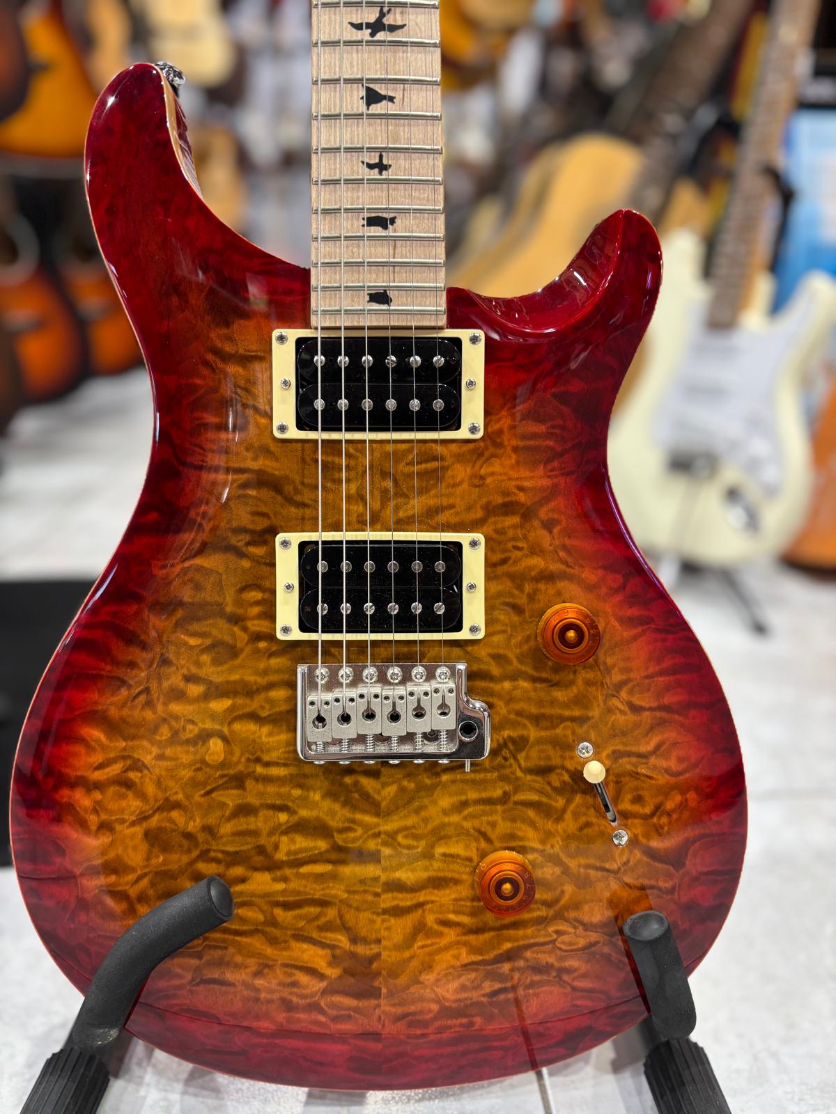 PRS SE Custom 24 Vintage Maple LTD Dark Cherry