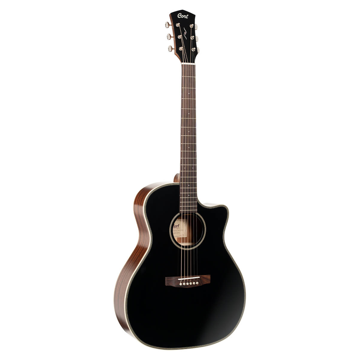 CORT ESSENCE GA4 Black Top Semi Gloss
